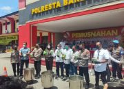 Polresta Barelang Musnahkan 22,248 Kilogram Sabu