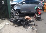 Pemotor Tabrak Lari Ibu Hamil dan Balita di Karimun