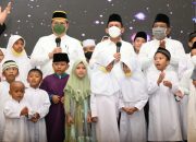 Ansar Ahmad dan Ketua Golkar Kepri Dampingi Airlangga Buka Bersama 1.800 Anak Yatim Piatu