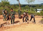 Satgas TMMD 2022 Gesa Penyelesaian Seminisasi Jalan di Sei Lekop