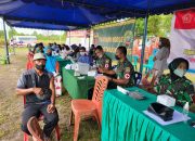 Selain Kegiatan Fisik, Program TMMD Kodim 0315 TPI 2022 Berikan Pelayanan Kesehatan Gratis