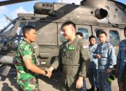 Jaga Persahabatan, Danlanud RHF Sambut Kedatangan Heli H22M Milik Angkatan Udara Singapura