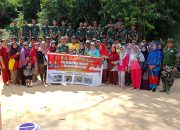 Satgas TMMD 119 0315/Tanjungpinang dan Masyarakat Terapkan Budaya Gotong Royong