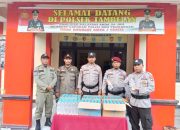 Pospam Ketupat Seligi 2024 Polsek Tambelan Amankan Ratusan Botol Miras