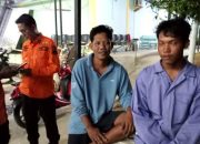 Tongkang Tabrak Pompong Pencari Ikan, Dua Nelayan Terombang Ambing Dilautan