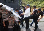 Amankan Pilkada Serentak 2024, Polres Bintan Dan Batalyon Brimob Latihan Sistim Pengamanan Kota. 