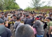 Kapolres Bintan Dan FKPD Saksikan Latihan Penanggulangan Aksi Demo di Kantor KPUD Bintan