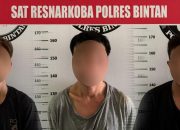 Satresnarkoba Polres Bintan Ringkus Tiga Tersangka Terlibat Narkotika, Diancam 15 Tahun Penjara  