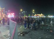 DLH Terjunkan 25 Petugas Bersihkan Sampah Dilokasi Konser Gebyar Merah Putih