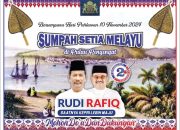 Rudi-Rafiq Ucapkan Sumpah Setia Melayu, Janjikan Kesejahteraan dan Kesetaraan