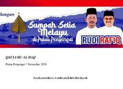 Sumpah Setia Melayu Keturunan Raja Penyengat Bersama Rudi-Rafiq, Tak Melayu Hilang di Bumi