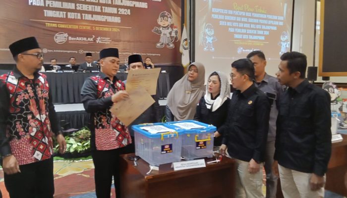 KPU Kota Tanjungpinang Tetapkan Hasil Pilkada Serentak, Paslon Lis-Raja Unggul Pilkada 2024