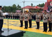 Kapolresta Tanjungpinang Pimpin Sertijab Kabag SDM dan Kapolsek KKP Sri Bintan Pura