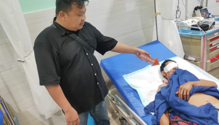 Terbakar Cemburu, Dengan Sabetan Parang Teman Bacok Wajah Teman di Desa Galang Batang 
