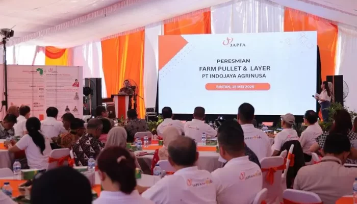 Gubernur Ansar Resmikan Farm Layer dan Pullet PT Japfa, Target Produksi 360 Butir Telur Sehari