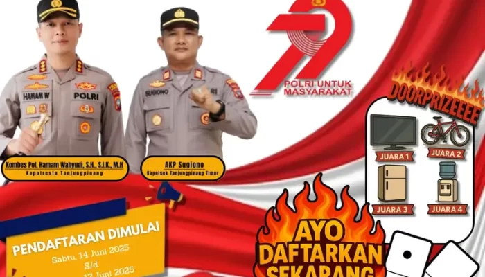 Polri untuk Masyarakat, Turnamen Domino Gratis Sambut HUT Bhayangkara 79