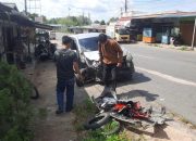 Lakalantas Jalan Nusantara Tanjungpinang, Pemotor Scoopy Dievakuasi ke RSUD RAT