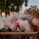 Diduga Akibat Korsleting Listrik, Rumah Kayu di Lorong Bunyu Tanjungpinang Ludes Terbakar